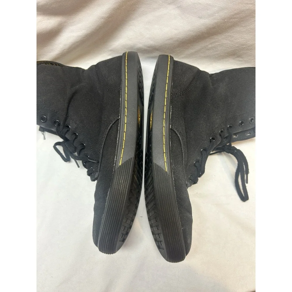 Dr. Martens Shoreditch Ankle Boots Womens Size 9 EUR 41 Black Canvas Lace Up